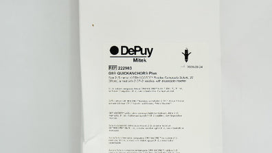DePuy 222983 GII QUICKANCHOR Plus, Size 2 Braided Composite Stre. 36inch